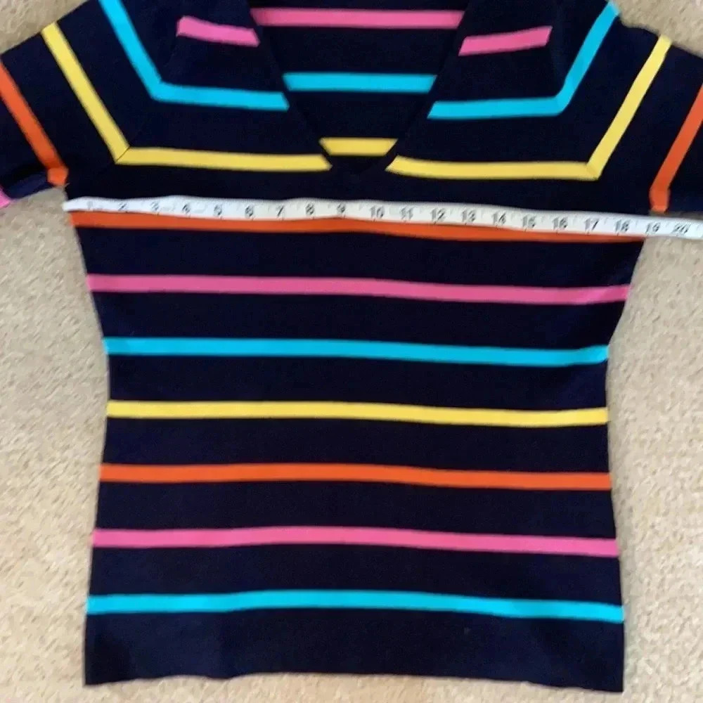 Evolution by Cyrus Black Striped Sweater - Picture 6 of 8
